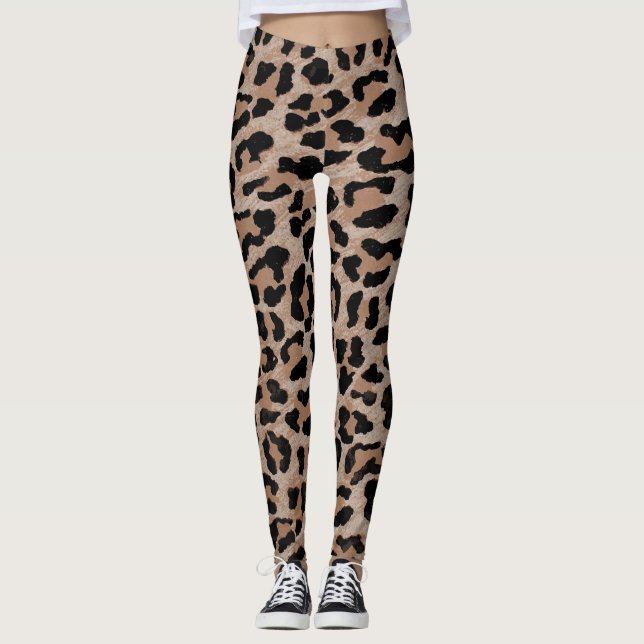 cheetah leopard print leggings (Front)