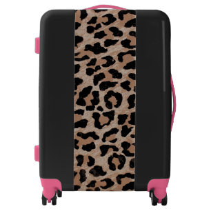 cheetah leopard print luggage