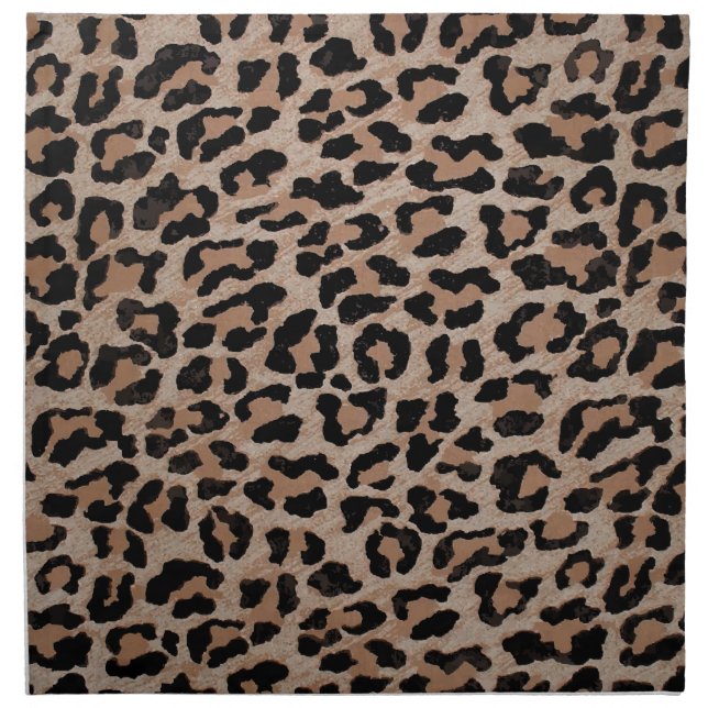 cheetah leopard print napkin (Front)