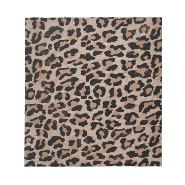 cheetah leopard print notepad (Front)