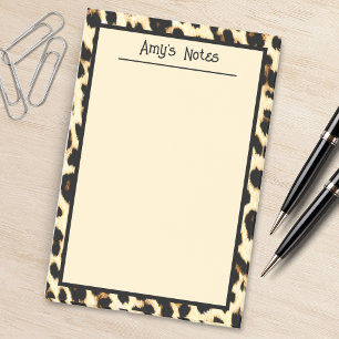 Cheetah Leopard Print Tan Light Brown Post-it Notes