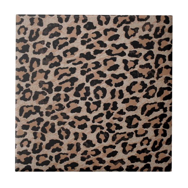 cheetah leopard print tile (Front)