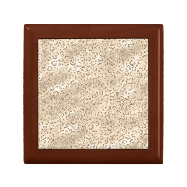 Cheetah Leopard Skin Print Pattern Animal Gift Box (Front)