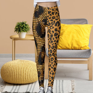 Cheetah Leopard Wildlife Cat Pattern Animal Skin  Leggings