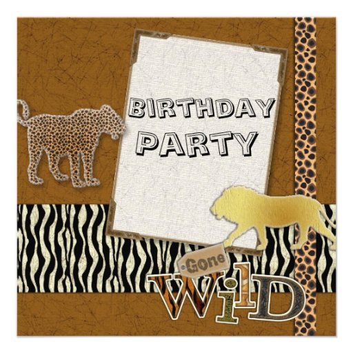Cheetah Birthday Invitations 8