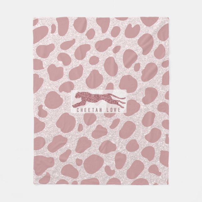 Cheetah Love Fleece Blanket (Front)