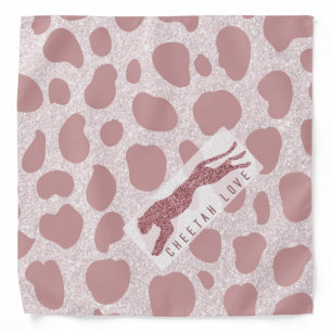 Cheetah Love - Pink Pattern Bandana