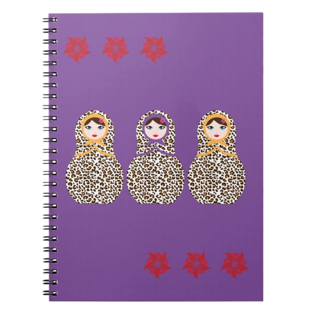 Cheetah Matryoshka Notebook (Front)