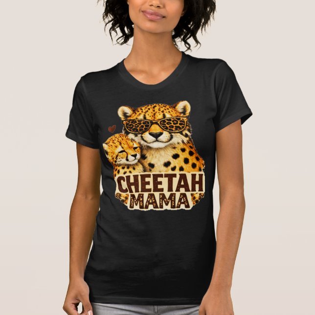 Cheetah Mom T-Shirt (Front)