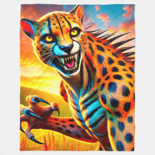 Cheetah Monster Fleece Blanket