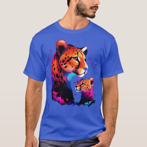 Cheetah Mothers Day T_Shirt