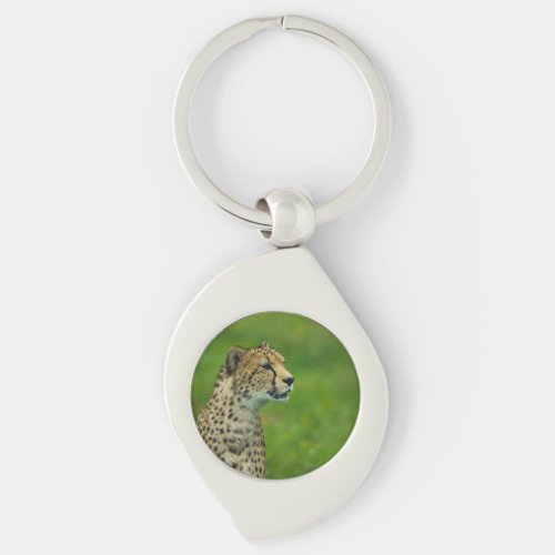 Cheetah On A Lookout Keychain