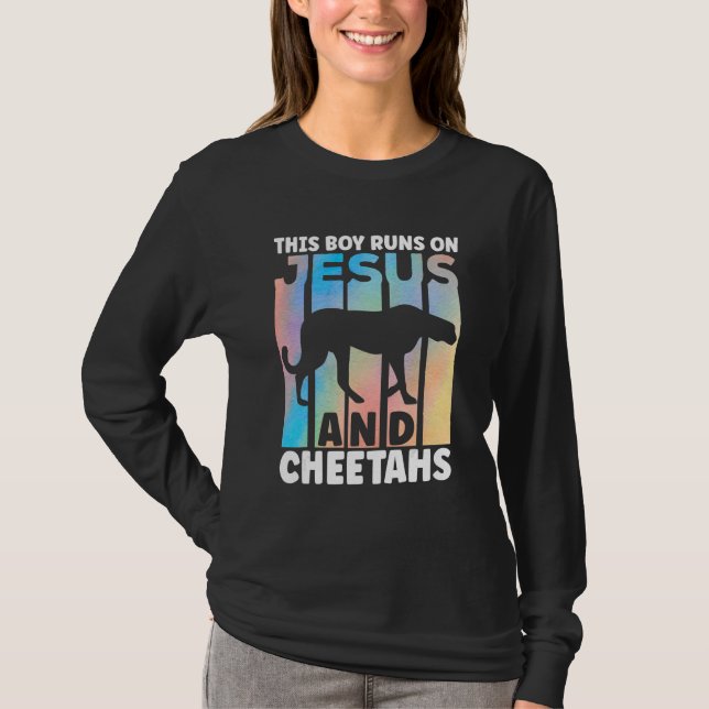 Cheetah Outfit for Cheetah Lovers Apparel for Boys T-Shirt (Front)