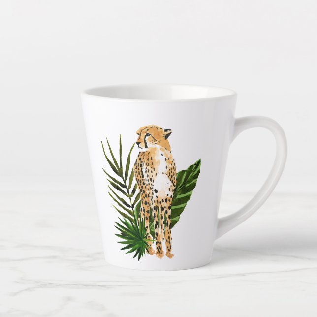 Cheetah Outlook Latte Mug (Right)