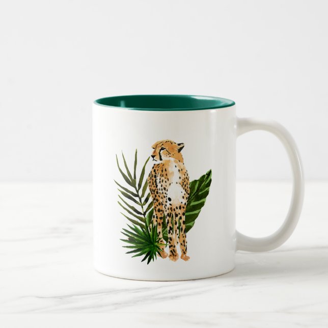 Cheetah Outlook Two-Tone Coffee Mug (Right)