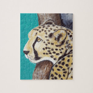 Cheetah Painting Jigsaw Puzzle