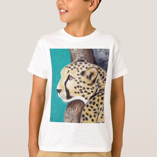 Cheetah Painting T_Shirt
