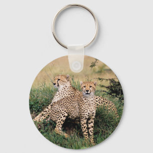 Cheetah Pair Keychain