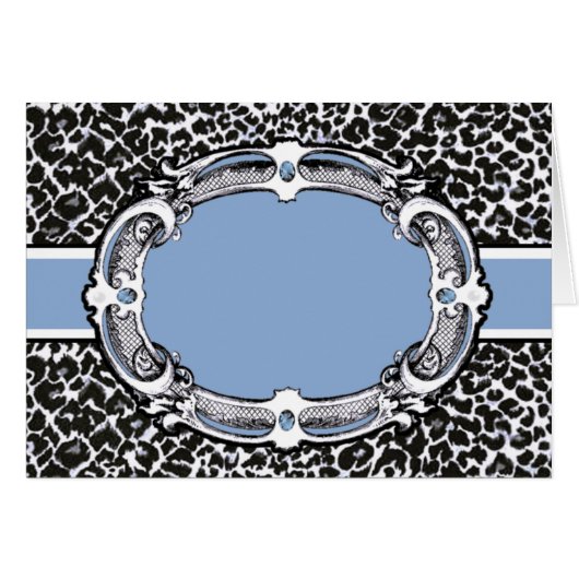 Cheetah Pattern Blue Label (Front Horizontal)