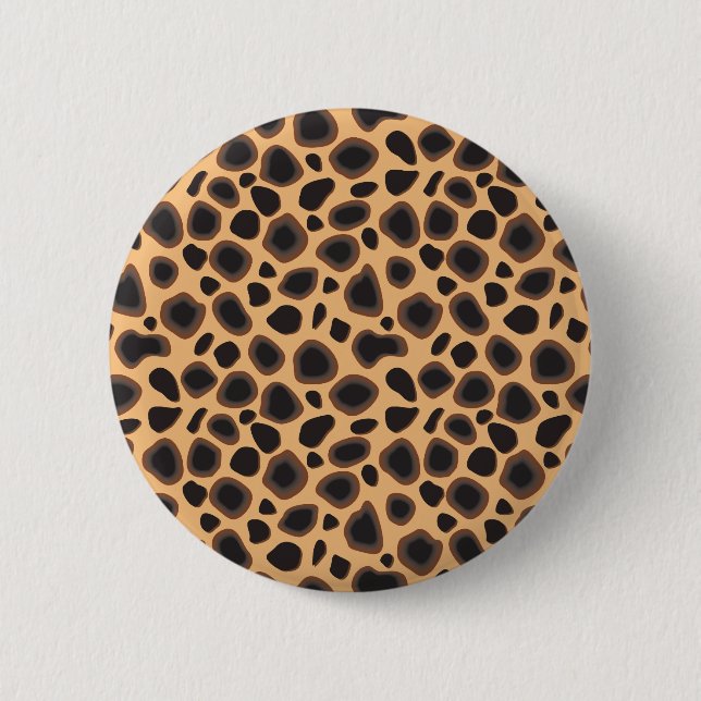 Cheetah Pattern Button (Front)