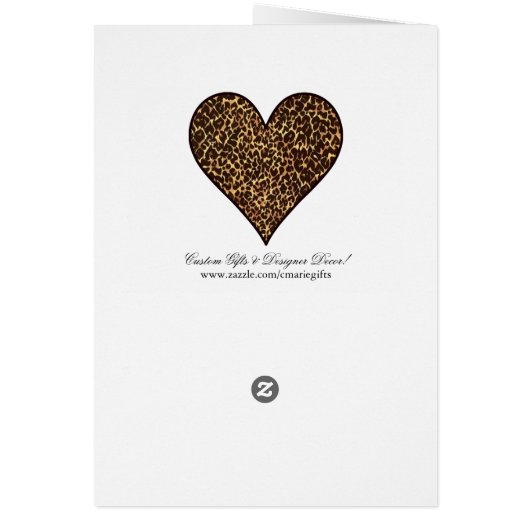 Cheetah Pattern Cards (Back)