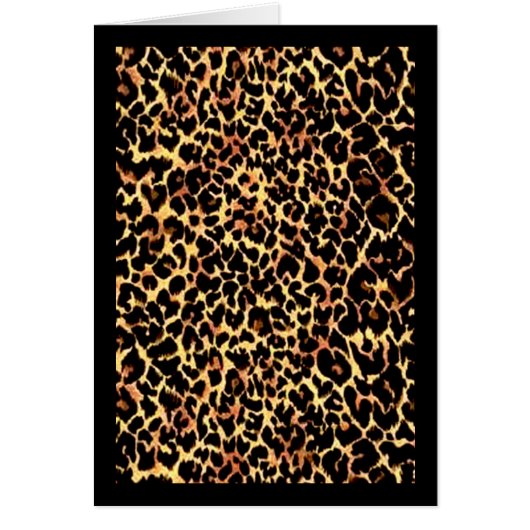 Cheetah Pattern Cards (Front)