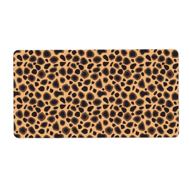 Cheetah Pattern Label (Front)