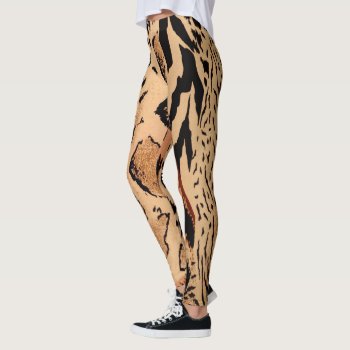 Cheetah Pattern Leggings by NatureTales at Zazzle