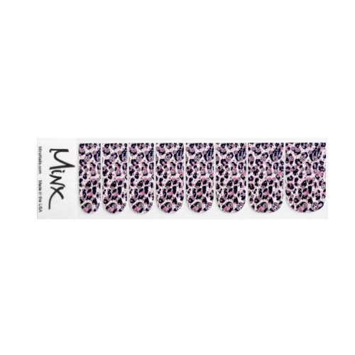 Cheetah Pattern Minx Nail Art