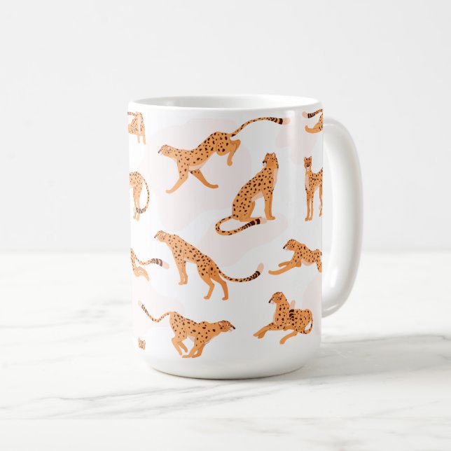 Cheetah Pattern Mug (Front Right)