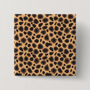 Cheetah Pattern Pinback Button