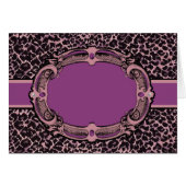 Cheetah Pattern Pink & Purple Label (Front Horizontal)