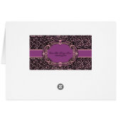 Cheetah Pattern Pink & Purple Label Cards (Back Horizontal)