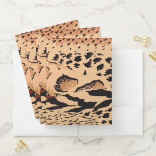 Cheetah Pattern Pocket Folder