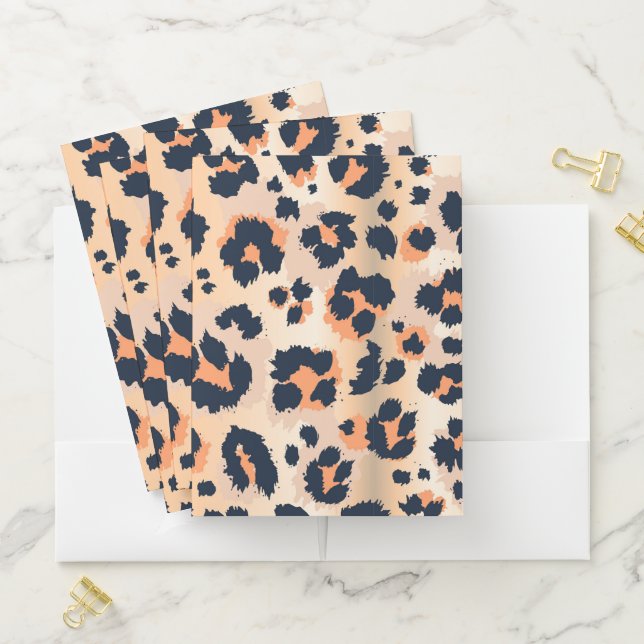 Cheetah Pattern Pocket Folder (In Situ)