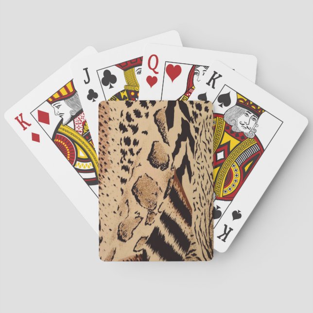 Cheetah Pattern Poker Cards (Back)
