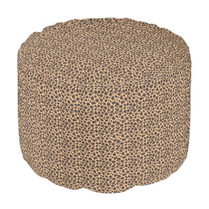 Cheetah Pattern Pouf