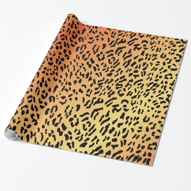 Cheetah Pattern Wrapping Paper (Unrolled)