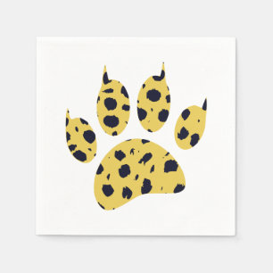 Cheetah Paw Print Napkins