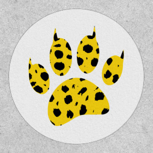 Cheetah Paw Print Patch