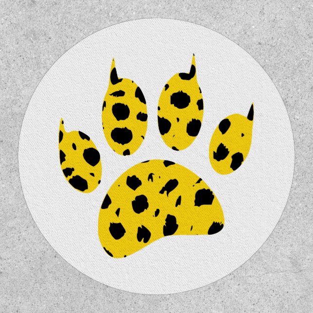 Cheetah Paw Print Patch (Front)
