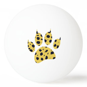 Cheetah Paw Print Ping Pong Ball