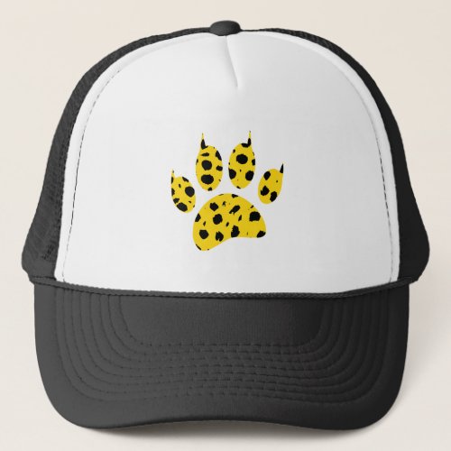 Cheetah Paw Print Trucker Hat