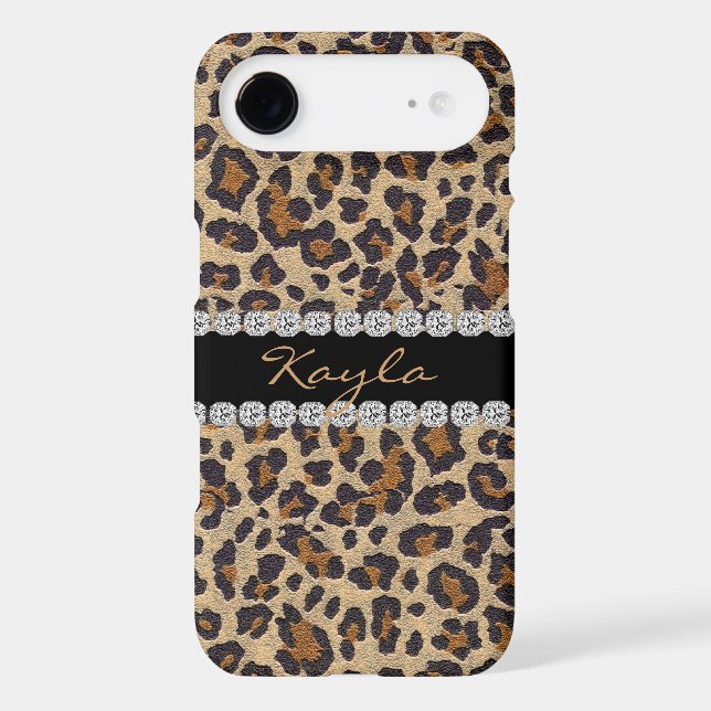 CHEETAH PERSONLIZED BLING SAMSUNG 3 COVER (Back)