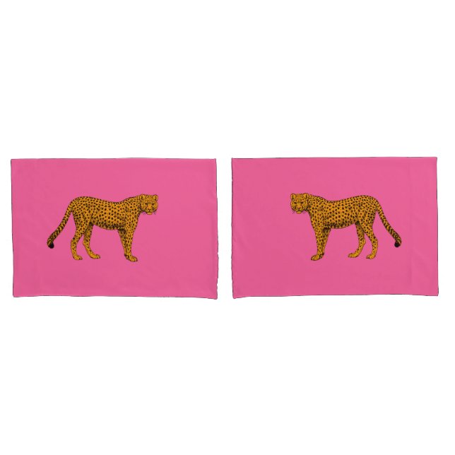 Cheetah Pillow Case (Front-Set)