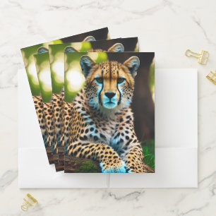 Cheetah Pocket Folder