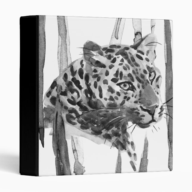Cheetah Portrait 3 Ring Binder (Front/Spine)