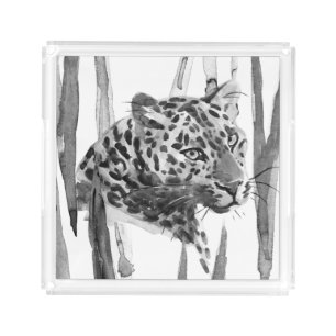 Cheetah Portrait Acrylic Tray