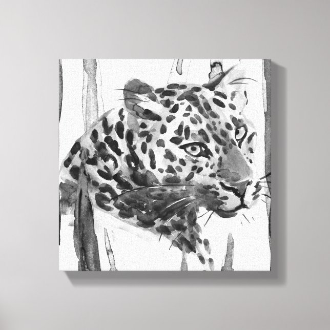 Cheetah Portrait Canvas Print (Front)