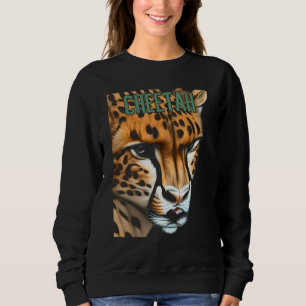 Cheetah Portrait Cheetah Sweatshirt